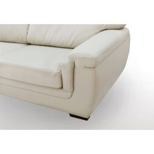 Hotdeal reno ２seatpu leather sofa Taupe Cream